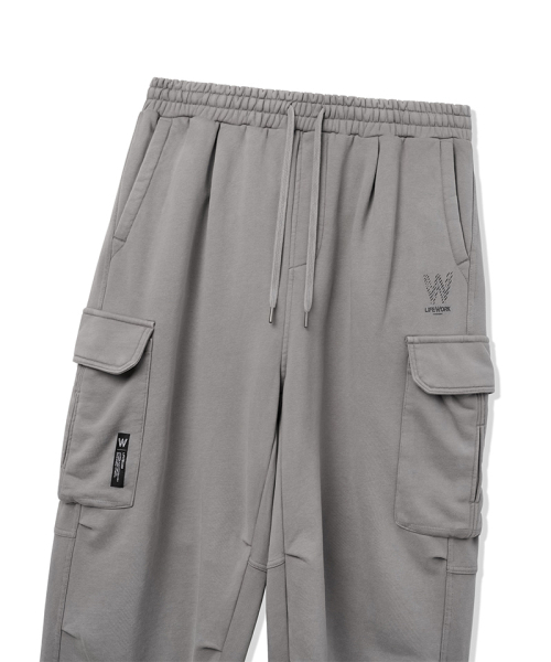 LIFE WORK（ライフワーク）の「L3 ヴィンテージクラック Wロゴカーゴパンツ（その他パンツ・メンズ・ライトグレー/チャコールグレー・MEDIUM/LARGE）」の4枚目の写真