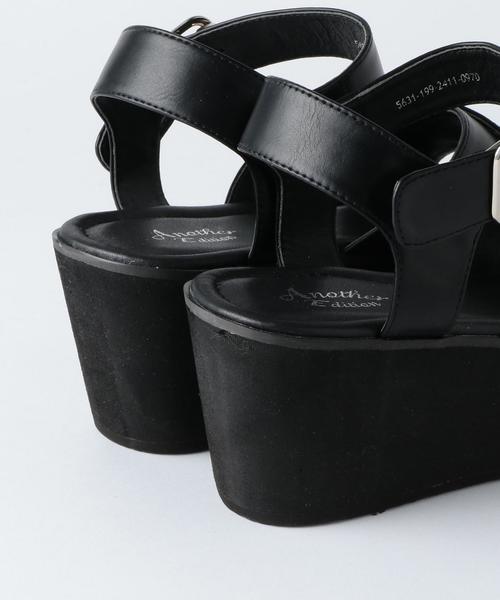 Another Edition（アナザーエディション）の「クロスウェッジサンダル/AEBFC Cross WDG SNDL◆（サンダル・レディース・ブラック/シルバー/オフホワイト・LARGE/SMALL/MEDIUM）」の9枚目の写真