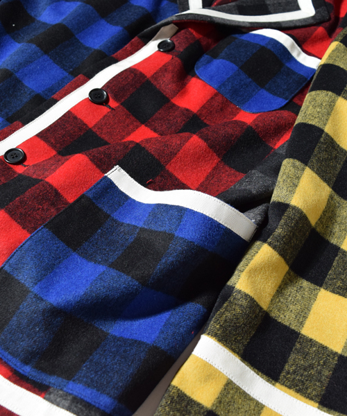 ALDIES(アールディーズ)の「Blinded Jacket チェック柄 テーラードジャケット(テーラードジャケット・メンズ・レッド/ブラック/マルチ・MEDIUM/SMALL/LARGE)」の8枚目の写真