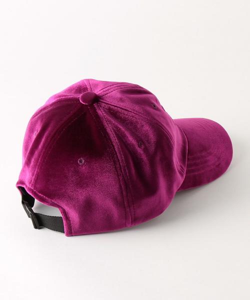 Another Edition（アナザーエディション）の「ベロアロゴキャップ/AEBFC VE NMC CAP◆（キャップ・レディース・ブラック/ピンク・FREE）」の4枚目の写真