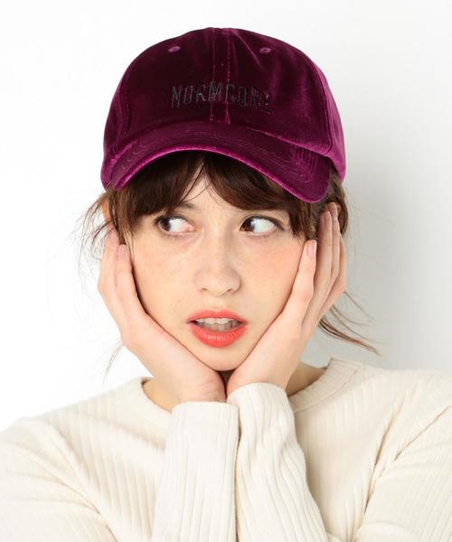 Another Edition（アナザーエディション）の「ベロアロゴキャップ/AEBFC VE NMC CAP◆（キャップ・レディース・ブラック/ピンク・FREE）」の7枚目の写真