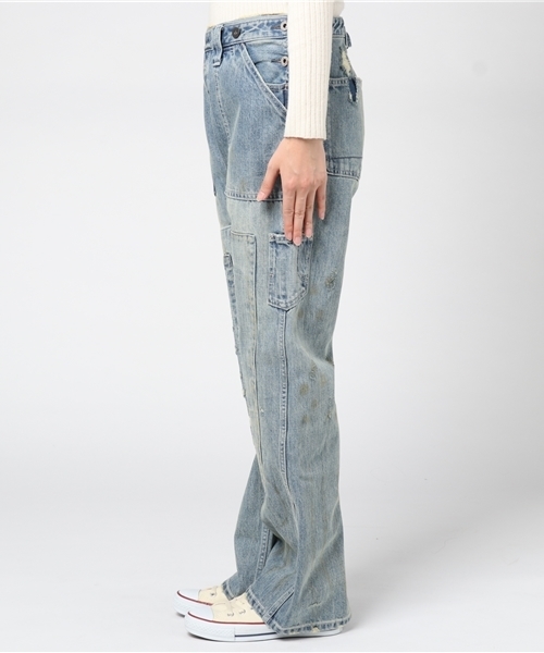 パンツ BIBIY. DAMAGE DENIM coco Dime】Baggy Denim Pants - Indigo
