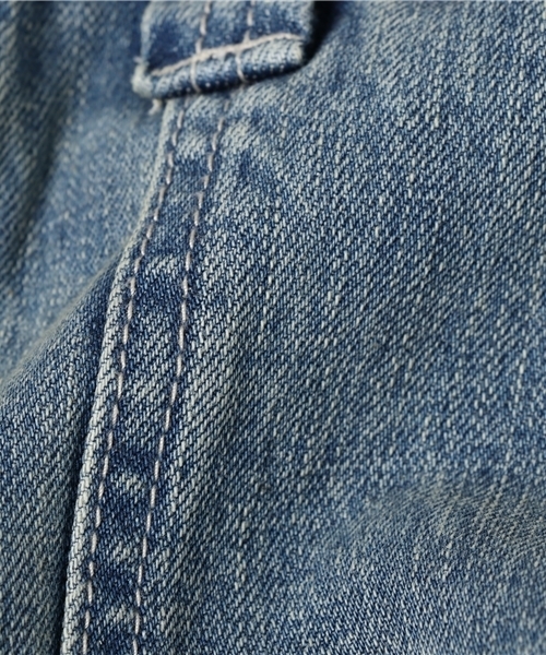 OLD BETTY'S(オールドベティーズ)の「Denim Damage Bib Overall Pants/デニムダメージビブオーバーオールパンツ(デニムパンツ・レディース・インディゴブルー・FREE)」の11枚目の写真