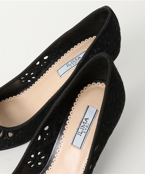 ILIMA(イリマ)の「ILIMA イリマ リボンモチーフレースヒールオープントゥパンプス(パンプス・レディース・アイボリー/ブラック/ベージュ/ネイビー・24.0cm/24.5cm/23.0cm/22.0cm/22.5cm/23.5cm)」の10枚目の写真