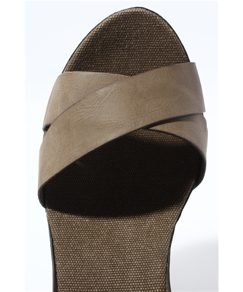 NANO universe（ナノユニバース）の「ウッドウェッジアンクルストラップ サンダル（サンダル・レディース・グレー/キャメル・36/37/38）」の7枚目の写真