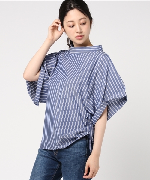 コーデセット　ロールアップデニム　ストライプトップス Settimissimo（セッティミッシモ）の「【MADE IN JAPAN