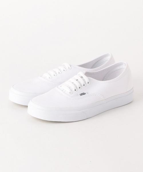 VANS（バンズ）の「＜VANS（バンズ）＞AUTHENTIC オーセンティックスニーカー ◆（スニーカー・レディース・オフホワイト/ブラック・6h/5/5h/6/4h）」の6枚目の写真