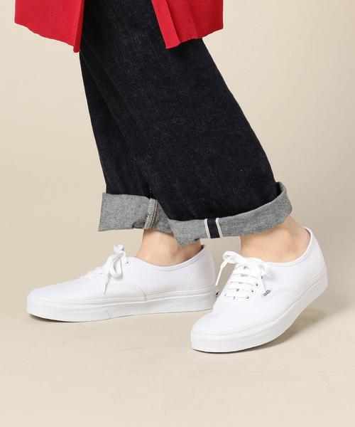 VANS（バンズ）の「＜VANS（バンズ）＞AUTHENTIC オーセンティックスニーカー ◆（スニーカー・レディース・オフホワイト/ブラック・6h/5/5h/6/4h）」の5枚目の写真