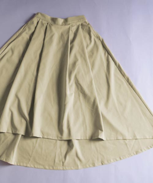 antiqua（アンティカ）の「タックギャザーアシメスカート（スカート・レディース・ベージュ/カーキ・FREE）」の6枚目の写真