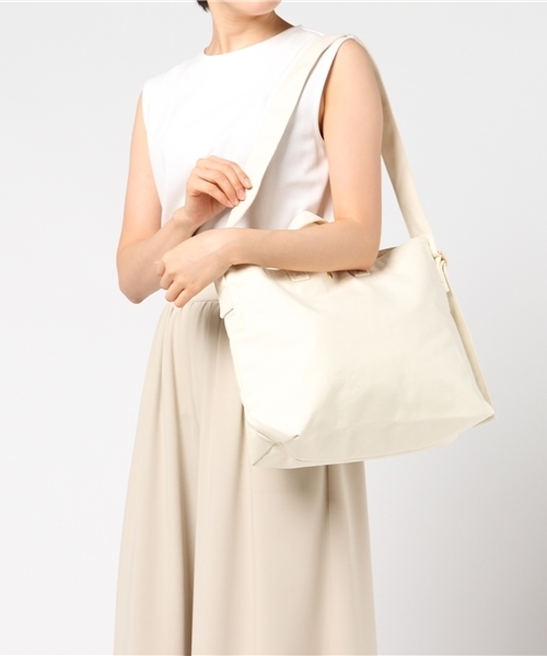 Heather（ヘザー）の「BIGキャンバスバッグ 763571（トートバッグ・レディース・ホワイト/ブラック・ONE SIZE）」の8枚目の写真