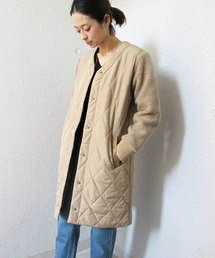 ottilie | （WEB限定）袖ボア切り替えミリタリーコート(ミリタリージャケット)