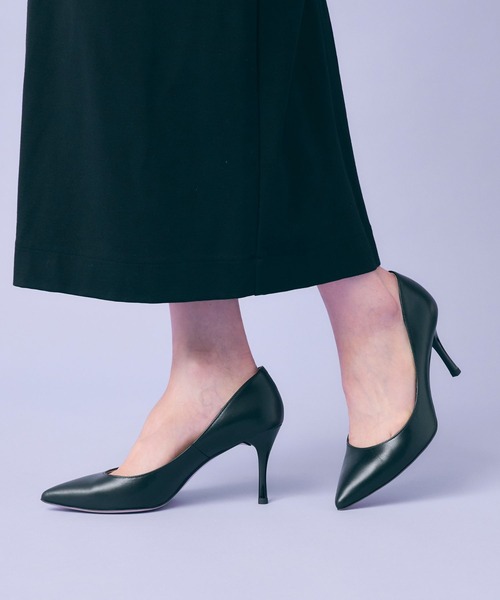 SEVEN TWELVE THIRTY（セヴントゥエルヴサーティー）の「[Lovely Walk]ポインテッドトゥパンプス（パンプス・レディース・ベージュ/ライトグレー/ブラック/ベージュ系その他/ブルーグリーン/ライトピンク/パープル/レオパード/ライトパープル/グレイッシュベージュ/ネイビー/ブラック系その他/ブラウン/ホワイト/ブラック系その他2/ブラウン系その他/ピンクベージュ/ダークブラウン/ゴールド/ライトベージュ/パイソン・22.5cm/22cm/24.5cm/24cm/23.5cm/23cm/23㎝）」の2枚目の写真