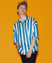 SHAREEF | STRIPE  S/S BIG SHIRTS(シャツ/ブラウス)