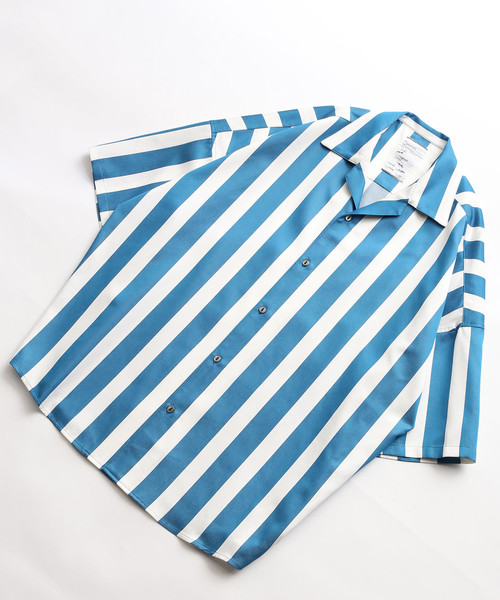 SHAREEF（シャリーフ）の「STRIPE S/S BIG SHIRTS（シャツ/ブラウス
