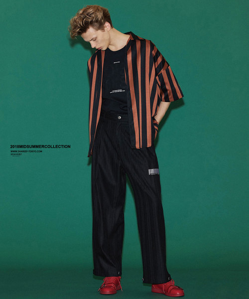 SHAREEF（シャリーフ）の「STRIPE S/S BIG SHIRTS（シャツ/ブラウス