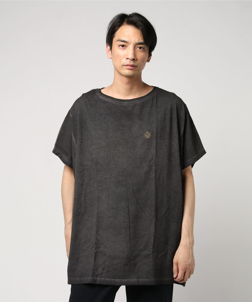 ALDIES(アールディーズ)の「Dyeing Wide T / ダイイングワイドT(Tシャツ/カットソー・メンズ・ブラック/ベージュ/イエロー/ピンク・FREE)」の7枚目の写真