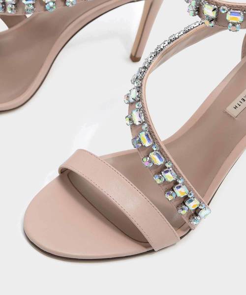 CHARLES & KEITH(チャールズ & キース)の「エンベリッシュスティレットサンダル / EMBELLISHED STILETTO SANDALS(サンダル・レディース・ブラック/アイボリー・23cm/23.5cm/24.5cm/25cm)」の12枚目の写真