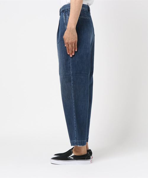 NANO universe（ナノユニバース）の「：１ＴＵＣＫ　ＷＩＤＥ　ＴＲＳ　ＤＥＮＩＭ（デニムパンツ・メンズ・インディゴブルー・48/50/52/46）」の2枚目の写真