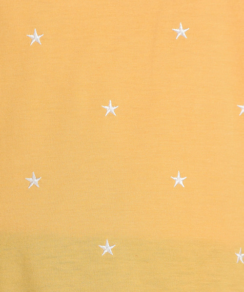 LIPSTAR（リップスター）の「星刺繍タックゆるTシャツ（Tシャツ/カットソー・レディース・ブラック/オフホワイト/イエロー/ブラック系その他・M）」の14枚目の写真