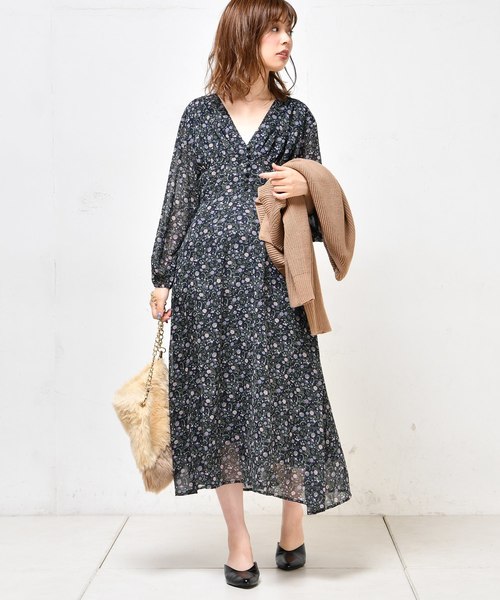 natural couture（ナチュラルクチュール）の「花柄レディロング