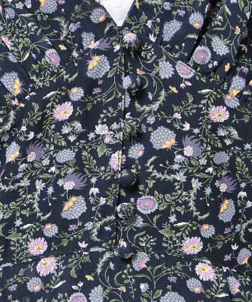 natural couture（ナチュラルクチュール）の「花柄レディロングワンピース（ワンピース・レディース・ブラック/ネイビー/グリーン・FREE）」の19枚目の写真