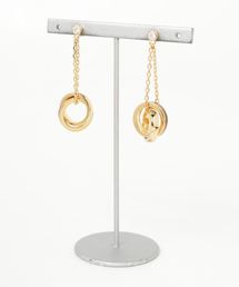 1to10 people Select/ワントゥテンピープルセレクト/De lann(デュラン)/鼈甲レシンダブルリングサスペンドピアス