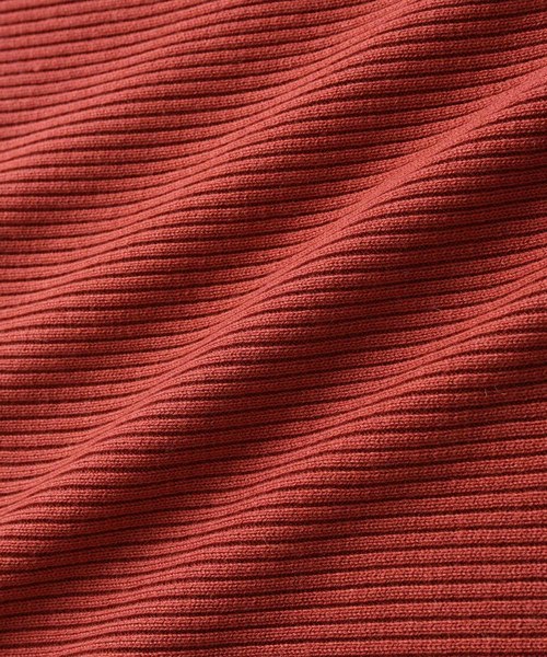 ADAM ET ROPE'(アダムエロペ)の「ボートネックリブニットプルオーバー(ニット/セーター・レディース・レンガ/ネイビー・FREE)」の12枚目の写真