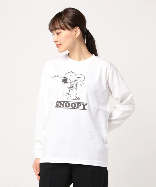 SNOOPY×OLD BETTY'S(スヌーピーカケルオールドベティーズ)の「SNOOPY Long Sleeve T-shirts/スヌーピー ロング Tシャツ ロンT(Tシャツ/カットソー)」|その他15