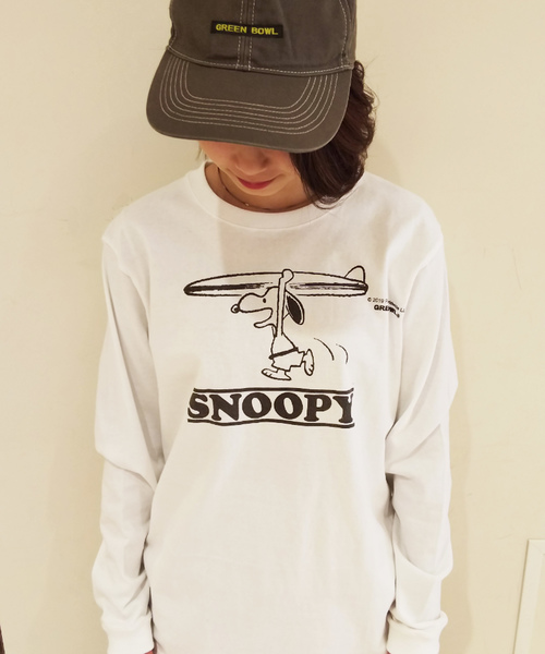 SNOOPY×OLD BETTY'S(スヌーピーカケルオールドベティーズ)の「SNOOPY Long Sleeve T-shirts/スヌーピー ロング Tシャツ ロンT(Tシャツ/カットソー)」|その他3