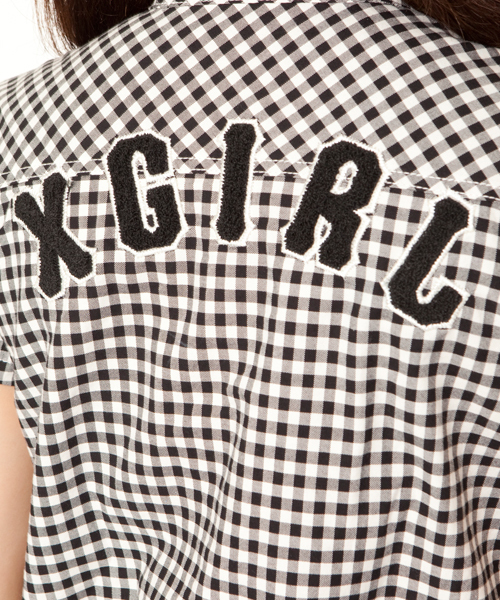 X-girl（エックスガール）の「MARCH SISTERS SHIRT DRESS（ワンピース・レディース・ブラック/レッド/ネイビー/ライトブルー・1/2）」の12枚目の写真