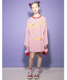 Candy Stripper | FUNNY BUNNY CUT SLEEVE Tシャツ(Tシャツ/カットソー)