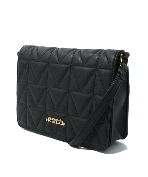 one after another NICE CLAUP(ワンアフターアナザーナイスクラップ)の「【ナイスクラップ】キルティング合皮ショルダー(ショルダーバッグ・レディース・ピンク/オフホワイト/ブラック・FREE)」の5枚目の写真