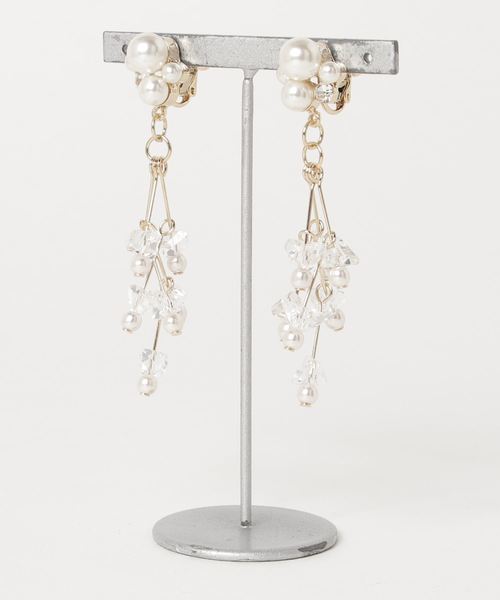 Cupid Heart（キューピッドハート）の「【Cupid Heart】結婚式アクセ 小枝イヤリング（イヤリング・レディース・ピンク/ベージュ・MEDIUM）」の9枚目の写真