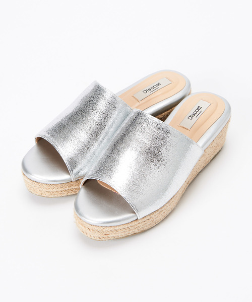 DISCOAT（ディスコート）の「ジュートサンダル/パイソン柄（サンダル・レディース・ベージュ/シルバー/ブラック・L/S/M）」の6枚目の写真