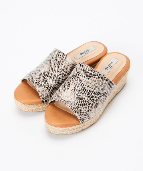 DISCOAT（ディスコート）の「ジュートサンダル/パイソン柄（サンダル・レディース・ベージュ/シルバー/ブラック・L/S/M）」の11枚目の写真