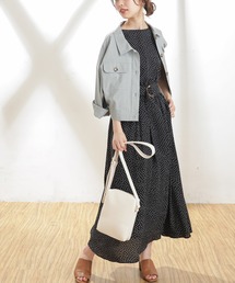 natural couture | 【WEB限定カラー有り】べっ甲Dかん太ベルト涼しげワンピース(ワンピース)