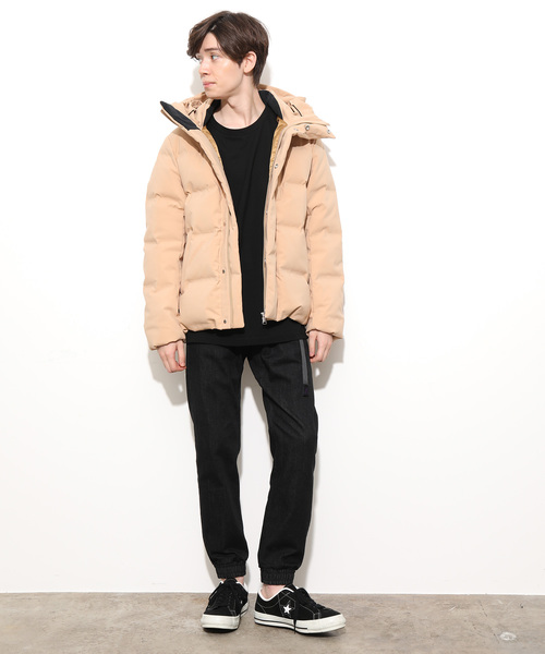 JUNRED（ジュンレッド）の「【ALLIED DOWN/アライドダウン】ダウンフードブルゾン（ダウンジャケット/コート・メンズ・ホワイト/ブラック/ベージュ/ピンク/レッド・S/M/L/LL）」の16枚目の写真