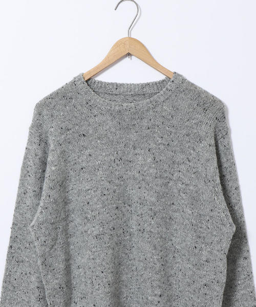 coen（コーエン）の「アクリルネップクルーネックニット（ニット/セーター・メンズ・グレー/ベージュ・LARGE/SMALL/X-LARGE/MEDIUM）」の7枚目の写真