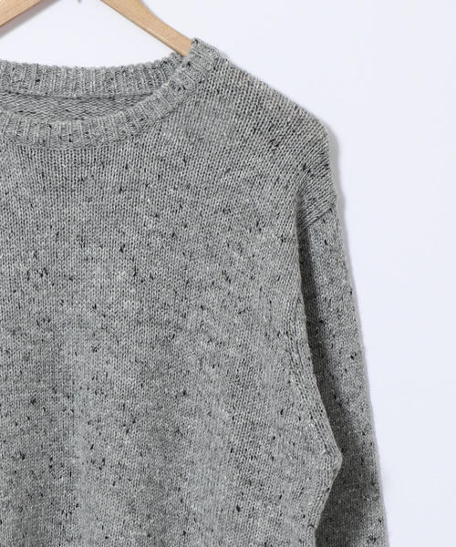 coen（コーエン）の「アクリルネップクルーネックニット（ニット/セーター・メンズ・グレー/ベージュ・LARGE/SMALL/X-LARGE/MEDIUM）」の6枚目の写真