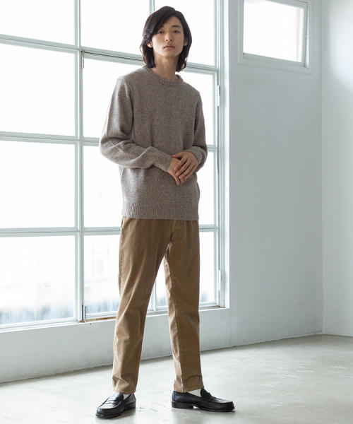 coen（コーエン）の「アクリルネップクルーネックニット（ニット/セーター・メンズ・グレー/ベージュ・LARGE/SMALL/X-LARGE/MEDIUM）」の17枚目の写真