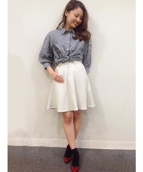 Chico(チコ)の「裏毛フレアスカート(スカート・レディース・アイボリー・FREE)」の1枚目の写真