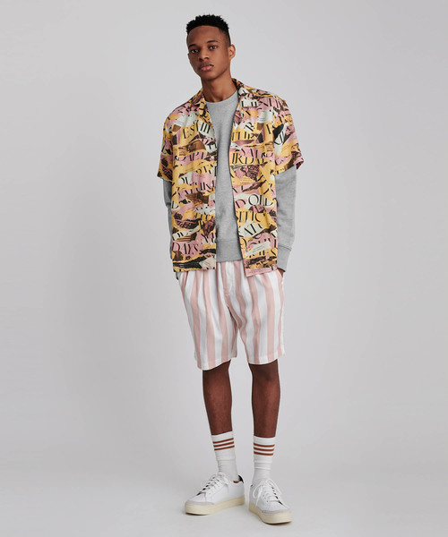 Saturdays NYC（サタデーズ ニューヨークシティ ）の「Bowery Slash Embroidered Crew（スウェット・メンズ・ブラック/グレー・X-LARGE/X-SMALL/S/M/L）」の5枚目の写真