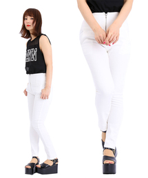 WEGO | WEGO/ハイウエストZIPアンクルスキニーパンツ(その他パンツ)