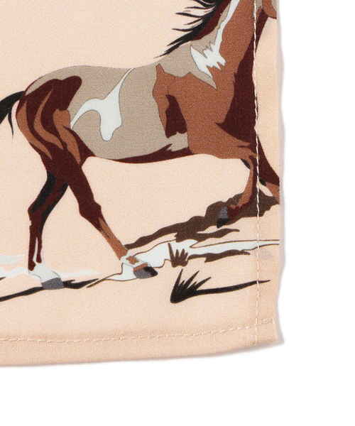 NARACAMICIE（ナラカミーチェ）の「ホースプリントスカーフ（ストール/ショール・レディース・ホワイト/ピンク・FREE）」の3枚目の写真