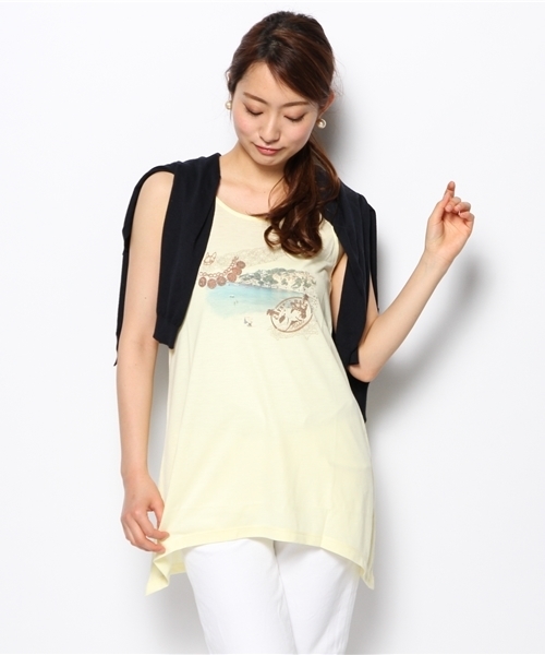 CRYSTAL BALL(クリスタルボール)の「Holiday Memories Tank-top(Tシャツ/カットソー・レディース・ブルー/パープル/イエロー・FREE)」の1枚目の写真