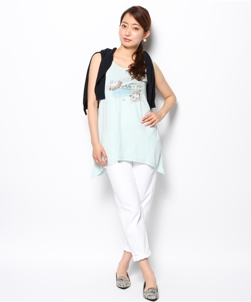 CRYSTAL BALL(クリスタルボール)の「Holiday Memories Tank-top(Tシャツ/カットソー・レディース・ブルー/パープル/イエロー・FREE)」の7枚目の写真
