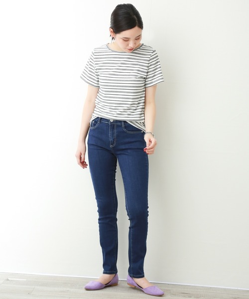 n'ee-ne（ネーネ）の「スキニーパンツ（デニムパンツ・レディース・ブルー/ダークブルー・SS/S/M）」の17枚目の写真