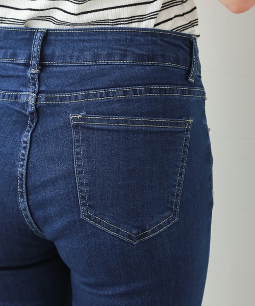 n'ee-ne（ネーネ）の「スキニーパンツ（デニムパンツ・レディース・ブルー/ダークブルー・SS/S/M）」の13枚目の写真