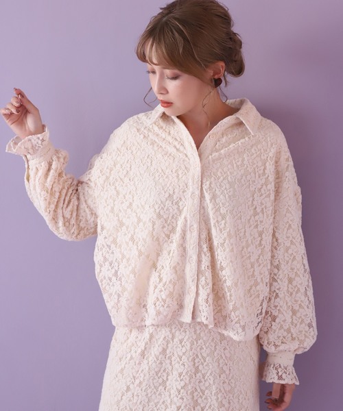 one after another NICE CLAUP（ワンアフターアナザーナイスクラップ）の「開襟アソートブラウス（シャツ/ブラウス・レディース・アイボリー/ブルー系その他/レオパード/チェック・FREE）」の2枚目の写真