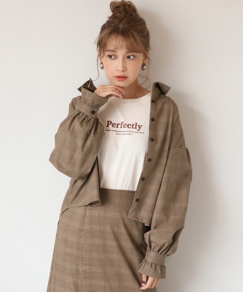 one after another NICE CLAUP（ワンアフターアナザーナイスクラップ）の「開襟アソートブラウス（シャツ/ブラウス・レディース・アイボリー/ブルー系その他/レオパード/チェック・FREE）」の13枚目の写真